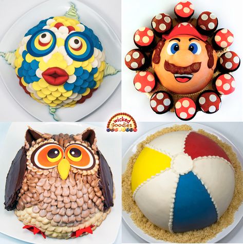 How to Make a Half Sphere Cake - Wicked Goodies Half Sphere Cake, Topsy Turvy Cake Tutorial, Sphere Cake, Pokeball Cake, Beach Ball Cake, Football Cakes, Dome Cake, Buttercream Frosting Cake, Cake Filling Recipes