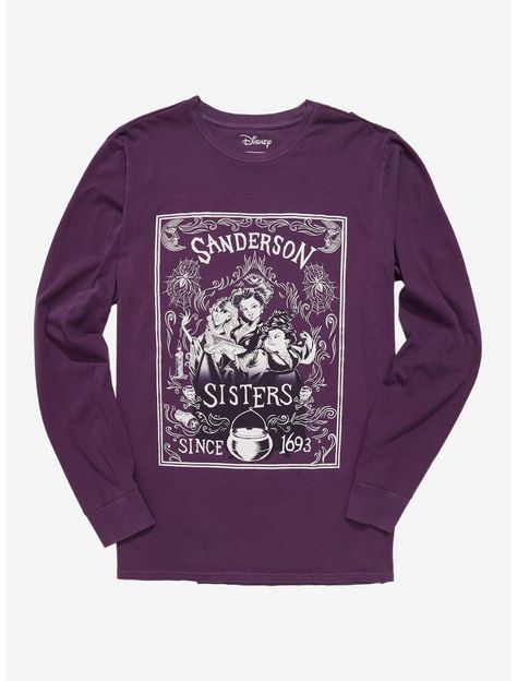 Disney Hocus Pocus Sanderson Sisters Portrait Long Sleeve T-Shirt Sisters Portrait, Hermanas Sanderson, Hocus Pocus Sanderson Sisters, The Sanderson Sisters, Sanderson Sisters Hocus Pocus, Bday Wish List, Bubble Bubble, Pop Culture Outfits, Culture Outfits