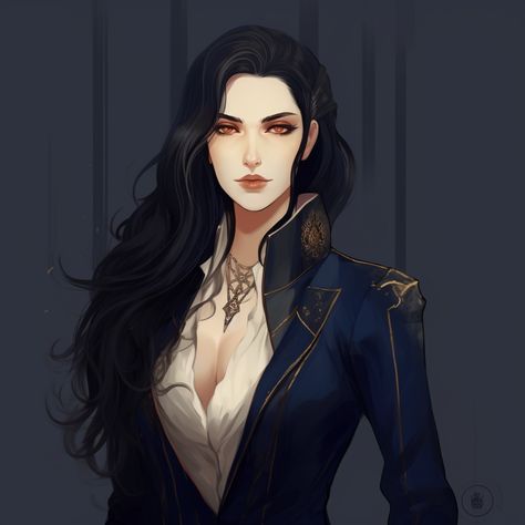 Long Black Hair Character, Dhampir Female, Best Character Names, Targaryen Art, Fantasy Castle, Dnd Art, Fantasy Novel, Character Design Male, Female Character Design