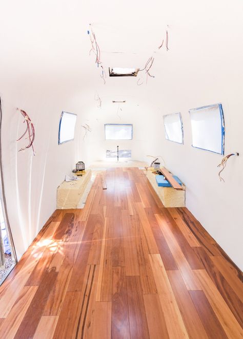 Dwell - See How an Oregon Couple Renovated Their 1966 Airstream Airstream Caravans, Airstream Restoration, Airstream Living, Airstream Campers, Airstream Remodel, Airstream Interior, Airstream Renovation, Vintage Airstream, Airstream Trailers