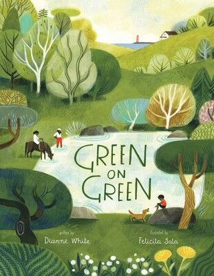 Green on Green Childrens Book Cover, Green On Green, Youtube Cover, 동화 삽화, Buch Design, Children Book Illustration, Books Illustration, Book Cover Illustration, Picture Books Illustration