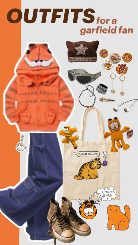 #outfitinspo #garfield Garfield Outfit, Garfield Costume, Beige Aesthetic, Character Outfits, Cool Outfits, Shopping Outfit, Wardrobe, Outfit Inspo, Anime