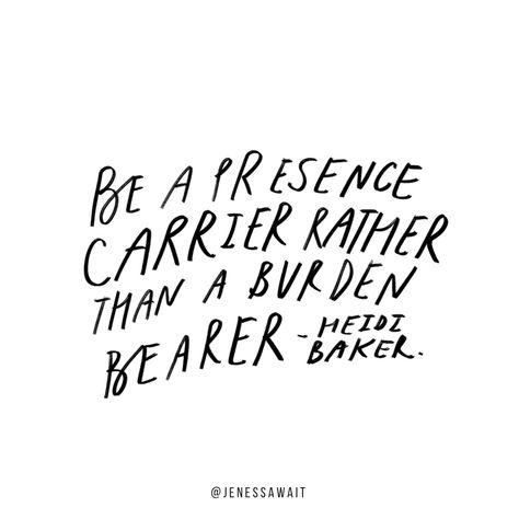 JENESSA WAIT on Instagram: “Are you a presence carrier or a burden bearer?! I don't know about you but I want to be a carrier of God's presence everywhere I go! When…” Jenessa Wait, Life Learning, Bible Quotes, Bible, Quotes, Instagram