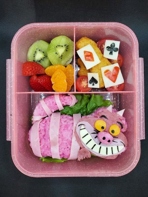 Bento ideas for kids lunch! Ideas For Kids Lunch, Cat Bento, Kids Bento, Bento Ideas, Bento Lunch, Cheshire Cat, Kids Lunch, Alice In Wonderland, Watermelon