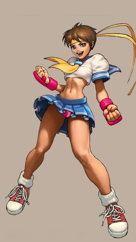 Sakura Street Fighter Sakura Street Fighter, Street Fighter Game, Capcom Vs Snk, Fighter Art, Capcom Vs, Cammy Street Fighter, Street Fighters, Chun Li Street Fighter, Ryu Street Fighter