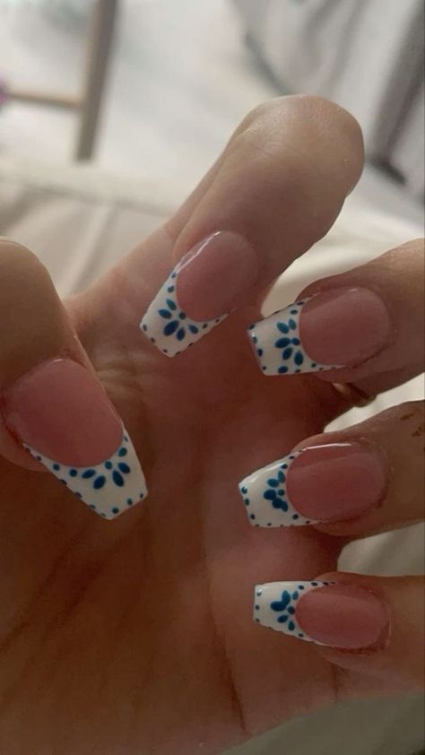 Beachy Nails, Cute Simple Nails, Simple Gel Nails, Basic Nails, Simple Acrylic Nails, Girly Acrylic Nails, Classy Acrylic Nails, Cute Nail Ideas, Cute Gel Nails