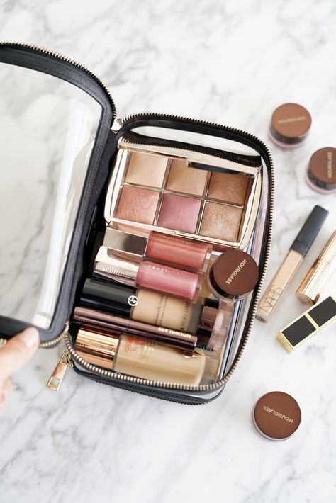 Travel Beauty - The Daily Edited Transparent Cosmetic Case, The Beauty Look Book Makeup Sephora, Beauty Make-up, Pinterest Makeup, High End Makeup, Makeup Blogger, James Charles, Makeup Blog, Luxury Makeup, Pink Makeup