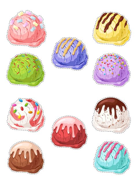 Ice Cream For Kids, Ice Cream Balls, Ice Cream Ball, Ice Cream Games, Free Printable Alphabet Worksheets, Counting Practice, Preschool Fine Motor Activities, Color Perception, Counting For Kids