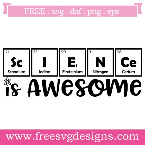 Science Cricut Ideas, Science Svg Free, Science Scrapbook Ideas, Science Scrapbook, Science Teacher Quotes, Science Lab Decorations, Periodic Table Elements, Science Symbols, Teacher Clipboard