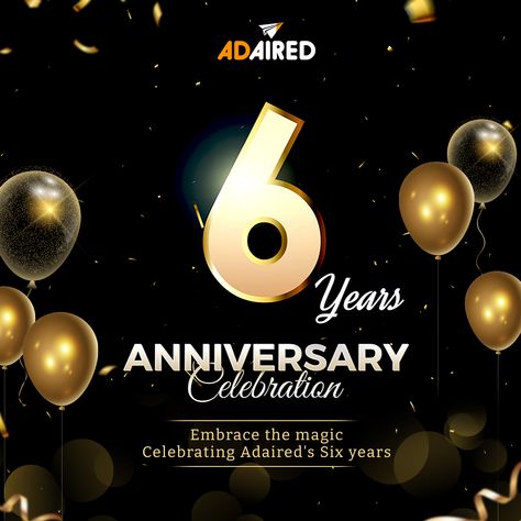 We are proud and happy to announce that AdAired Digital Media has crossed the remarkable milestone of completing six years of excellence, growth, and unparalleled accomplishments! 🎉 🎊 #celebrations2023 #corporateanniversary #emploeefamilygettogather #6years #anniversarycelebration #companyanniversary #workanniversary #celebration #strongertogether #thankyou #adaired #teamadaired #adaireddigitalmedia #digitalmarketingagency #CorporateJourney #careerprogression Corporate Anniversary, 6 Year Anniversary, Company Anniversary, Work Anniversary, Anniversary Celebration, Digital Marketing Agency, Digital Media, Milestones, Media