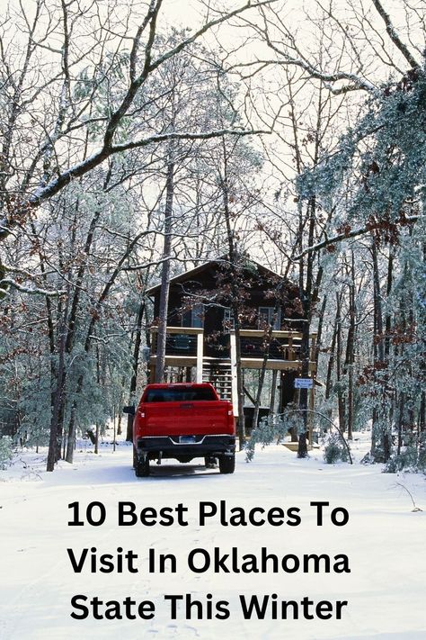 10 Best Places To Visit In Oklahoma State This Winter Oklahoma In December, Places In Oklahoma To Visit, Christmas In Oklahoma, Things To Do Oklahoma City, Oklahoma Vacation, American Landmarks, Beavers Bend State Park, Fishing Dock, Oklahoma Travel