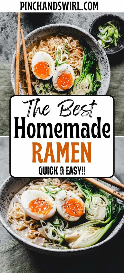 Homemade Ramen Easy Homemade Ramen, Stove Top Chicken Casserole, Tantanmen Ramen, Ramen At Home, Authentic Ramen, Homemade Ramen Noodles, Sheet Pan Dinner Ideas, Cheese Ramen, Dump And Go Crockpot