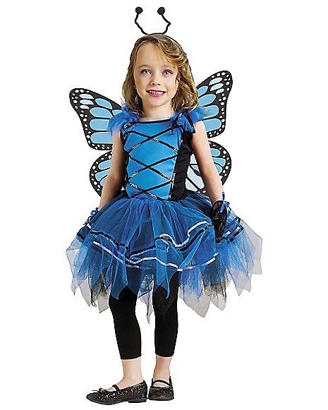 Ballerina Butterfly Toddler Costume - Spirithalloween.com Butterfly Costume Kids, Butterfly Halloween Costume, Toddler Costumes Girl, Halloween Costume Store, Ballerina Costume, Butterfly Costume, Blue Costumes, Butterfly Kids, Ballerina Girl