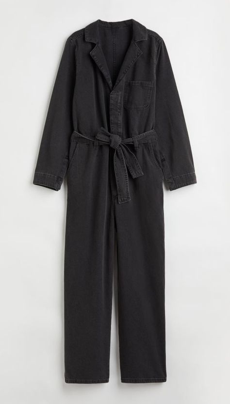 Denim Boiler Suit, Culotte Jumpsuit, Boiler Suit, Long Jumpsuits, Wide Belt, Denim Jumpsuit, Black Jumpsuit, Tie Belt, Fashion Company