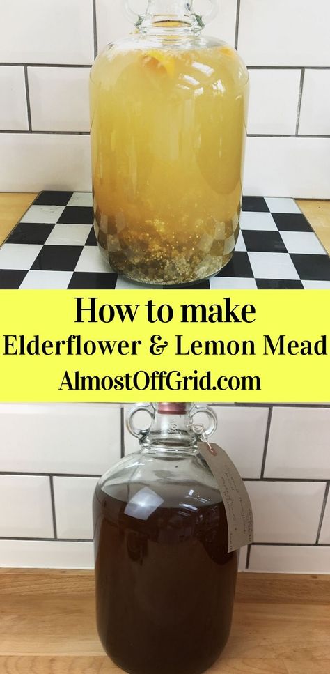 Mead Wine Recipes, Mead Making For Beginners, Drinks With Elderflower Liquor, Elderflower Liquor, Elderflower Liquor Cocktails, Cocktail With Elderflower Liquor, Honey Mead, Mead Wine, How To Make Mead