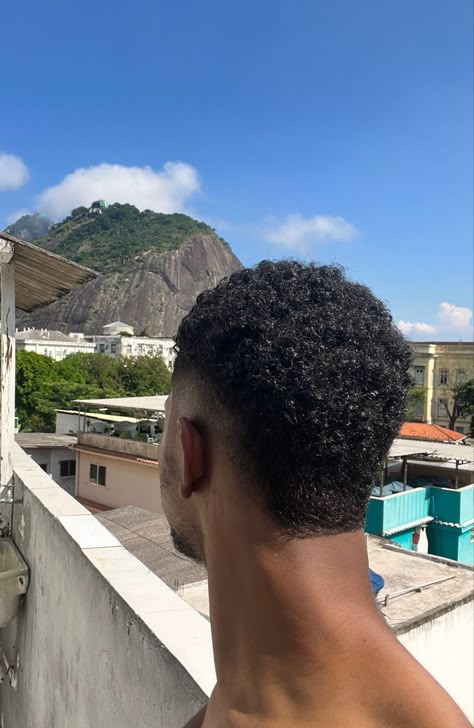 Afro Mullet Men, Black Mullet Men, Mullet Black Man, 4a Hair Men, Mullet Black Hair, 4c Mullet, Black Hair Mullet, Afro Mullet, Tapered Haircut Black