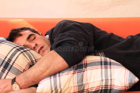 Portrait of sleeping man. Portrait of a sleeping young man with pillows , #sponsored, #sleeping, #Portrait, #man, #pillows, #young #ad Man Sleeping Reference, Napping Pose Reference, Head On Pillow Reference, People Sleeping Reference, Resting Head On Lap Reference, Sleeping Person Reference, Two People Sleeping Reference, Laying Head On Shoulder, Sitting In Bed Pose