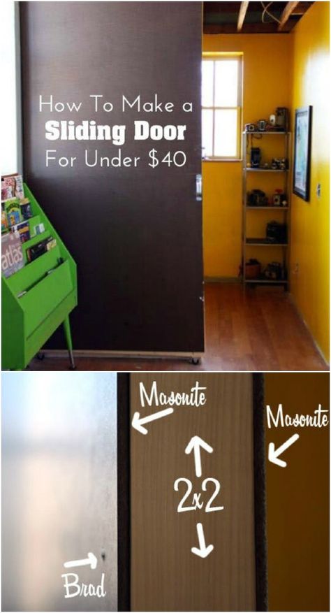 DIY Sliding Door Divider Cheap Room Dividers, Bookshelf Room Divider, Room Divider Headboard, Small Room Divider, Temporary Room Dividers, Closet Ikea, Room Divider Shelves, Metal Room Divider, Room Divider Bookcase