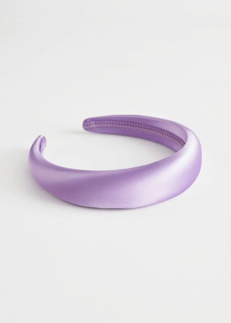 Chunky Satin Alice Headband Purple - & Other Stories #andotherstories #chunky #satin #alice #headband #hairaccessories #purple #hair #head Wedding Guest Hair Accessories, Trixie Tang, Wedding Guest Hair, Daphne Costume, Alice Headband, Catherine Walker, Purple Headbands, Guest Hair, Hair Headband