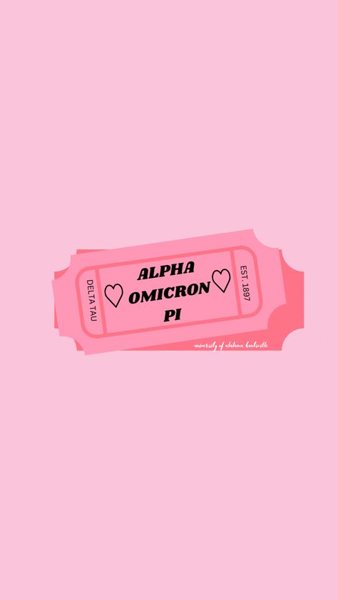 Alpha Omicron Pi Graphics, Aoii Graphics, Aoii Sorority, Pi Art, Pink Prints, Sorority Ideas, Alpha Omicron Pi, Go Greek, Banner Ideas