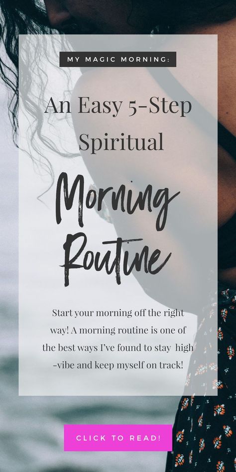 My Magic Morning: An Easy 5-Step Spiritual Morning Routine #morningroutine #spiritualroutine #spirituality Spiritual Morning Routine, Spiritual Morning, Beauty Routine Weekly, Habits Routine, Magic Morning, Love Sweat Fitness, Meditation Methods, Beauty Routine Checklist, Morning Beauty Routine