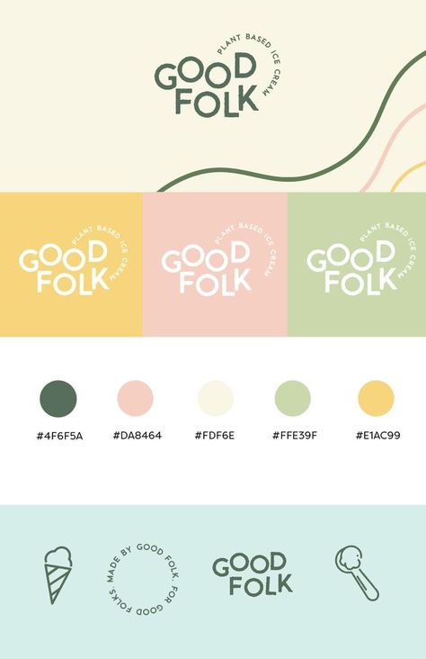 Paste Color Palette, Happiness Logo Design, Pastel Color Branding, Pastel Logo Ideas, Pastel Colors Branding, Bright Branding Design, Bakery Branding Design Inspiration, Pastel Website Design, Pastel Branding Design