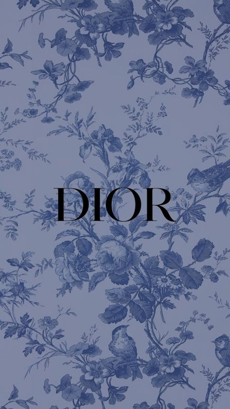 Arsthetic blue flower wallpaper with black DIOR logo for phone screen Wallpaper Iphone Dior, Cute Dior Wallpapers, Dior Homescreen, Dior Blue Aesthetic, Blue Dior Wallpapers, Wallpaper Iphone Theme, Blue Dior, Blue Themed Wallpaper, Navy Blue Wallpaper Aesthetic