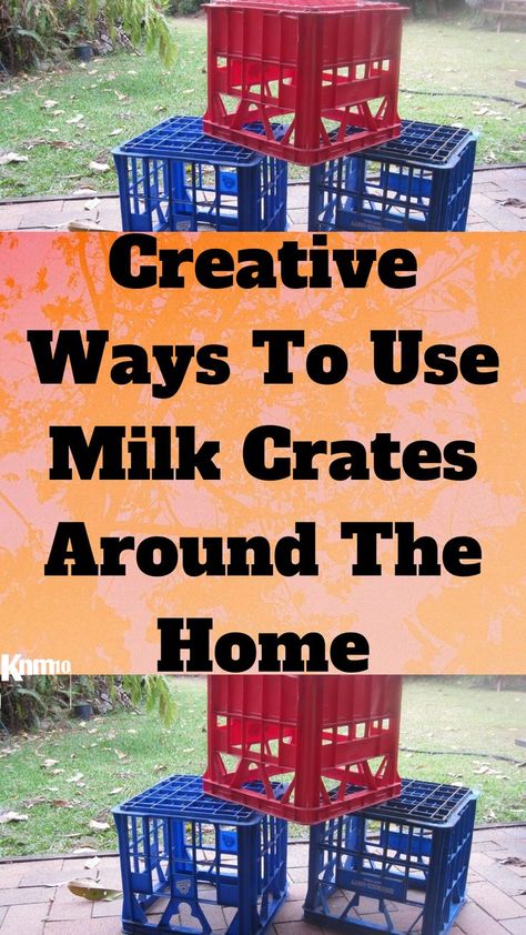 Horse Mounting Block, Milk Crate Shelves, Crates Ideas, Milk Crates Diy, Milk Crate Furniture, Metal Milk Crates, Plastic Milk Crates, Milk Crate Ideas, Crate Decor