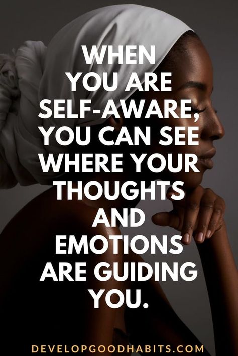 When you are self-aware, you can see where your thoughts and emotions are guiding you. | Self awareness quote.    What is self awareness? Check out the full article for everything you need to know about self awareness.   #selfawareness #mindfulness #mindful #mindfulliving #intentionalliving Box Of Love, Self Awareness Quotes, Awareness Quotes, What Is Self, Emotional Awareness, Self Awareness, Literally Me, Emotional Intelligence, Me When