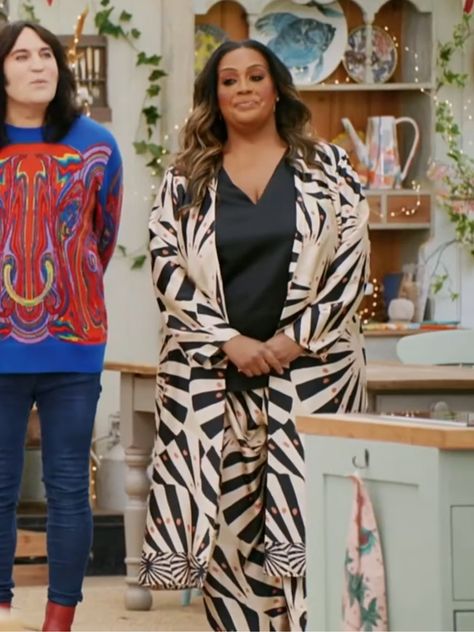 Alison Hammond's Bake Off Outfits: Where To Shop Them Now Prue Leith, The Great British Bake Off, Grazia Magazine, Transitional Dressing, Real Star, Blue Denim Dress, British Bake Off, Great British Bake Off, Bake Off