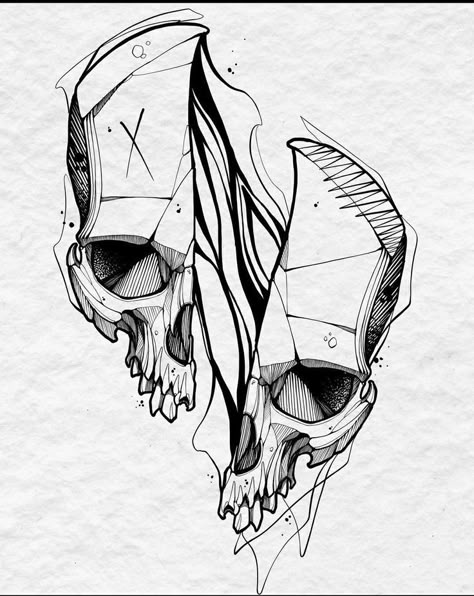 Skull Sketch, Skull Art Drawing, Skulls Drawing, Geniale Tattoos, Tattoo Stencil Outline, Dark Art Tattoo, Tattoo Style Drawings, Skull Tattoo Design, Tattoo Art Drawings