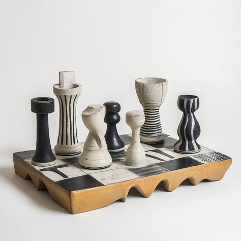 Chess Set Design, Ceramic Chess Pieces, Ceramic Chess Set, Chess Pieces, Chess Set, Chess, Gifts For Dad, Ceramics, Gifts