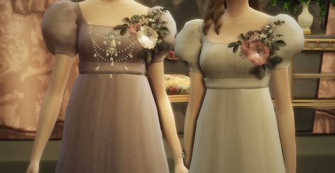 Alexandrine, an early 1820's Dress for your regency ladies. I've decided for every set or series of dresses I make they'll be a part of a collection called 'My Fair Lady'. I will release more dresse… My Fair Lady, Fair Lady, Sims 4, Tumblr, Dresses