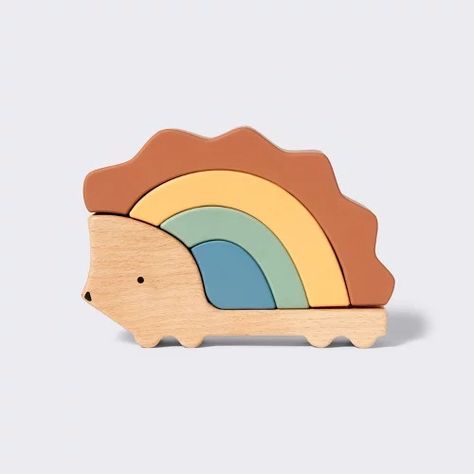 Cloud Island : Page 8 : Target Wooden Kids Toys, Wooden Hedgehog, Wooden Toys For Babies, Colorful Baby Nursery, Hedgehog Nursery, Diy Montessori Toys, Stacker Toy, Wooden Toys Design, Baby Learning Toys