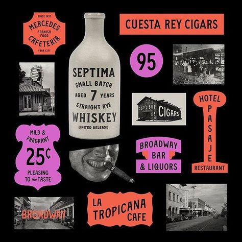 DesignFeed Design Inspiration (@design.feed) • Fotos y videos de Instagram Diner Branding, Hospitality Branding, Restaurant Identity, Beer Graphic, Cafe Concept, Ybor City, Latin Quarter, Cigars And Whiskey, Beer Packaging