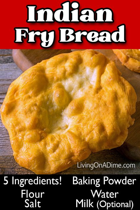 This easy Indian Fry Bread Recipe makes a delicious fry bread that can be used to make Navajo Tacos, also called Indian Tacos. We like to make the tacos, but sometimes the kids just like to eat the fry bread with honey. Either way they are delicious! Homemade Indian Fry Bread, Fry Bread With Yeast, Deep Fried Bread Dough, Easy Indian Fry Bread, Indian Fry Bread Recipe Easy Air Fryer, Native Fry Bread, How To Make Indian Fry Bread, Indian Fry Bread Tacos, Whole Wheat Fry Bread