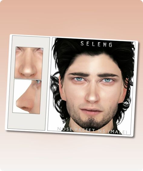 Sims 4 Nose preset N5 (male) Cas nose preset Male only Teen to Elder Custom Thumbnail It will appear when you click on nose. You can adjust how you like (Scale, rotate, move) Filesize: 16 KB Author: Seleng #sims #elder #sims4 #teen #adult #gaming Sims 4 Male Presets, Sims 4 Cc Download, Nose Mask, Model Nails, Best Sims, Hair Food, Family Fashion, Beautiful Boots, Lip Mask