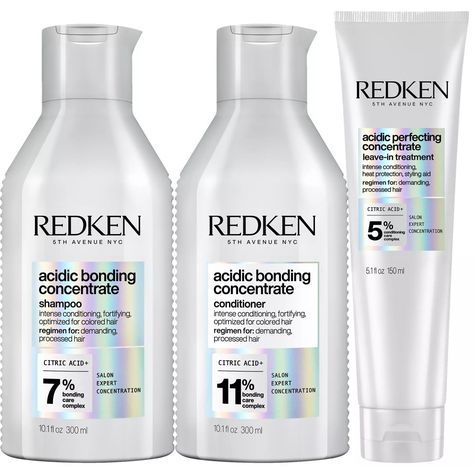 Redken Acidic Bonding Concentrate, Redken Acidic Bonding, Acidic Bonding Concentrate, Stop Hair Breakage, Shampoo For Damaged Hair, Weak Hair, Sulfate Free Shampoo, Damaged Hair Repair, Hair Breakage