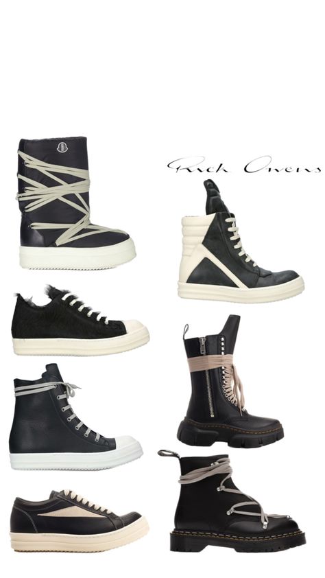 Rick Owen’s Shoes Rick Owens Boots, Rick Owens Shoes, Holy Grail, Crafty Things, Rick Owens, Sneaker Head, Combat Boots, Nike, Boots