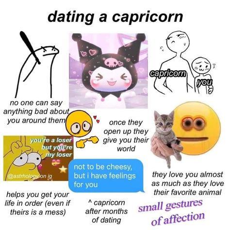 Leo X Capricorn, Group Tropes, Capricorn Mood Board, Capricorn X Scorpio, Zodiac Signs Funny Capricorn, Capricorn X Capricorn, Capricorn Crushing, Capricorn Core, Capricorn And Pisces