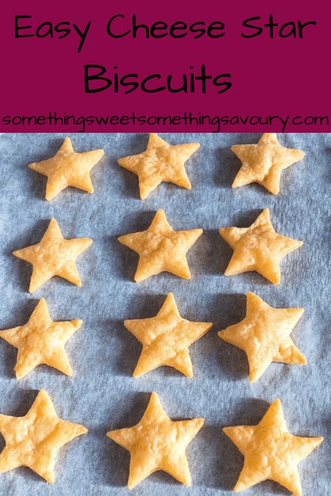 Biscuit Recipes Uk, Childrens Party Food, Cheese Stars, Star Snacks, Cheesy Biscuit, Baking Recipes For Kids, Cheese Scones, Savoury Biscuits, Cheese Biscuits