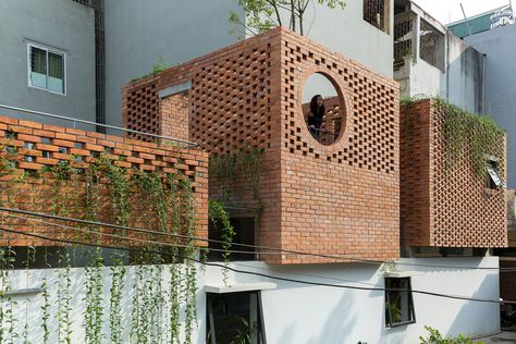 Gallery of ArchDaily Selects the Best Young Practices of 2020 - 36 Outdoor Installation, Brick Cladding, Brick Art, Brick Architecture, Indoor Gardens, Brick Facade, Brick Design, Brick Building, Facade Architecture