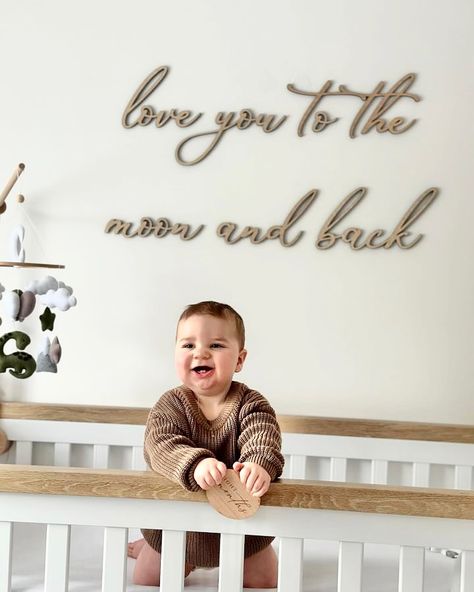 … love you to the moon and back 🌙 This sign is so DREAMY 🥹 Available in a range of sizes and colours, it’s the perfect finishing touch to your little one’s nursery ☁️ DM to order 💬 #loveyoutothemoonandback #dreamynursery #moontheme #personalisedgiftideas #newbaby #newbabygift #newbabygifts #wallnamesign #wallnameplate #wallnameplaque #namesign #nameplaque #nameplate #babynamesign #kidsnamesign #childrensnamesigns #kidsroom #kidsroomdecor #safarinursery #nursery #nurserydecor #nurserydes... Love You To The Moon And Back Nursery, To The Moon Nursery, Moon And Back Nursery, Dreamy Nursery, Moon Nursery, Box Studio, Baby Name Signs, Nursery Inspo, Name Plaques