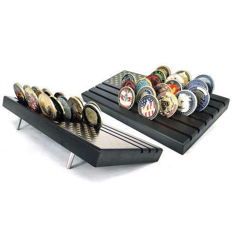 Coin Holder Military, Coin Display Stand, Military Coins, Challenge Coin Display, Coin Display, Military Medals, Tilt Angle, Medal Display, Shipping Boxes