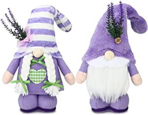 Lavender Decorations, Purple Kitchen Decor, Gnomes Decor, Gnome Gifts, Spring Gnomes, Gnome Tiered Tray, Lavender Decor, Kitchen Ornaments, Gnome Decor