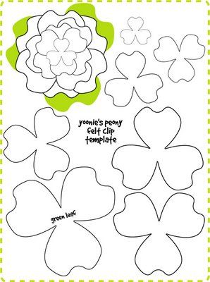 Flower Template Felt Flower Template, Felt Flowers Patterns, Felt Flower Tutorial, Wafer Paper Flowers, Diy Flores, Fleurs Diy, Favors Diy, Wafer Paper, Flower Template