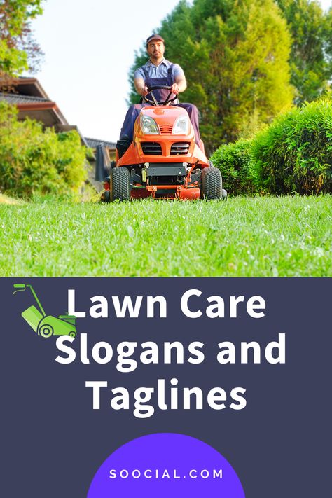 Lawn Mowing Business, Fall Lawn Care, Fall Lawn, Advertising Slogans, Lawn Care Business, Service Quotes, Lawn Service, Attract Customers, Lawn Maintenance