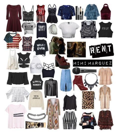 Rent The Musical Costumes, Rent Outfits Musical, Mimi Rent Aesthetic, Mimi Marquez Aesthetic, Rent Costumes Musical, Musical Theatre Outfit Ideas, Mimi Rent, Hsm Costumes, Rent Musical Costumes