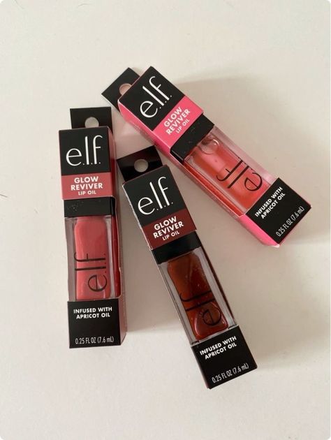 Elf Lip Stain, Tinted Lip Oil, Lip Oils, Makeup List, Rosy Lips, Lip Combo, Elf Cosmetics, Elf Makeup, Makeup Needs