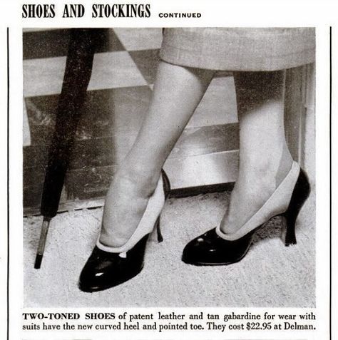 TheHistorialist: 1957 - 1971 | THE CHANEL TWO-TONE SLINGBACK | THE HISTORY IN PICTURES | Two Toned Slingbacks, 1950s Chanel, Shoe Advertising, Shoes Chanel, Retro Shoes, Chanel Shoes, The History, Pointe Ballet, Character Shoes